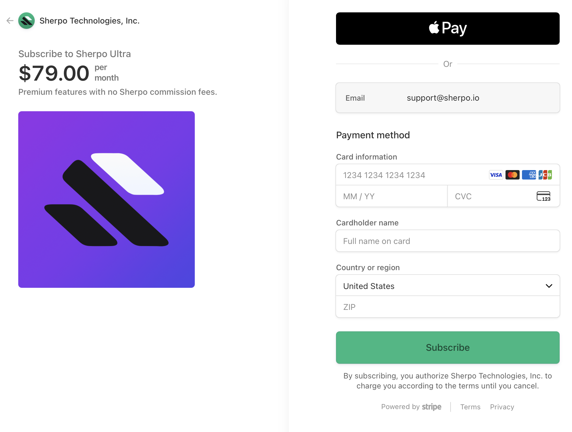 Plans & Pricing - Sherpo Docs